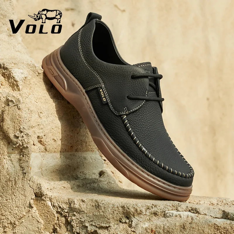 VOLO Work Boots Casual Shoes Men's Black-17