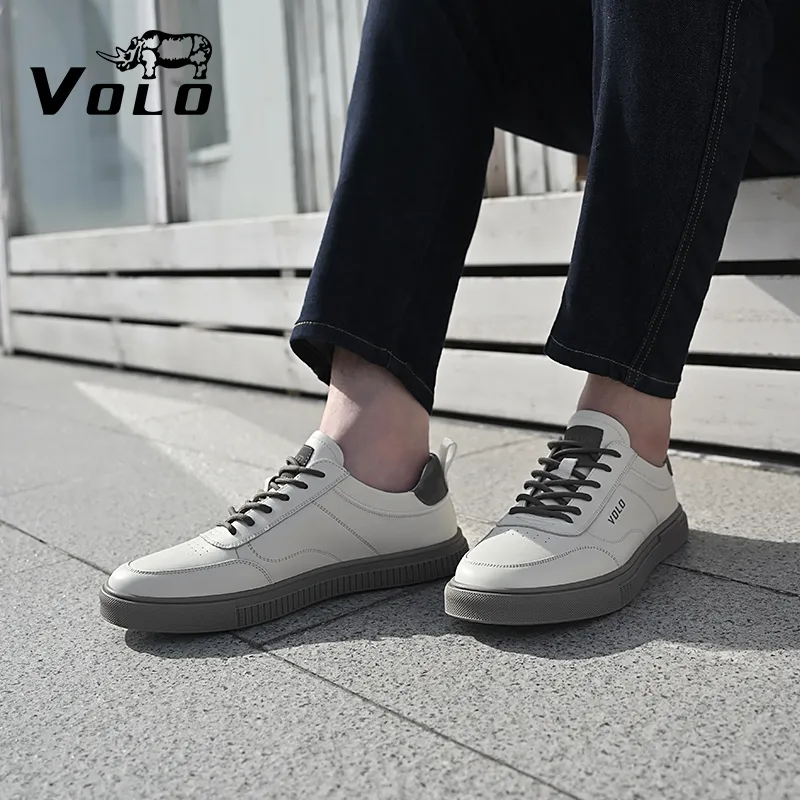 VOLO Small White Shoes Low-Top Skateboard Shoes Men's-13