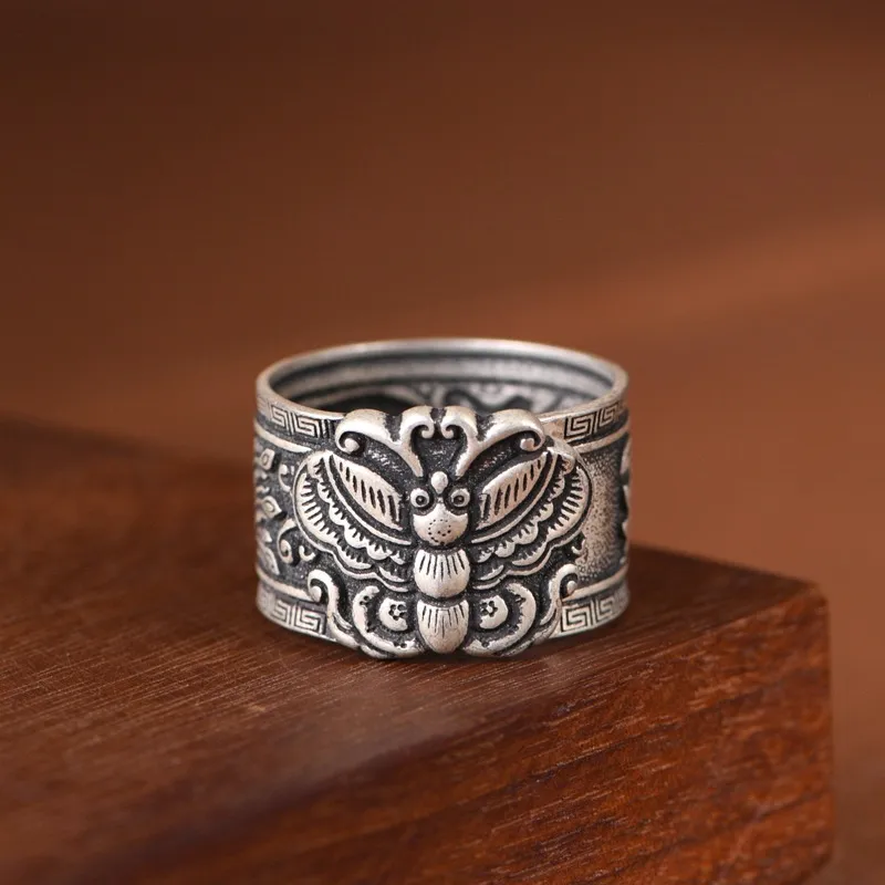 JINLUWANG 990 Fine Silver Rings Women's-1