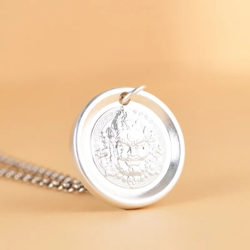 JINLUWANG 999 Fine Silver Pendants Unisex-3