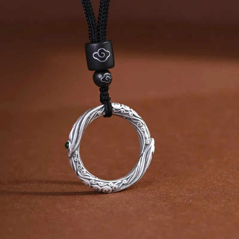 JINLUWANG Foot Silver 990 Necklaces Women's-2