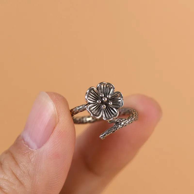 JINLUWANG 925 Sterling Silver Rings Women's-4