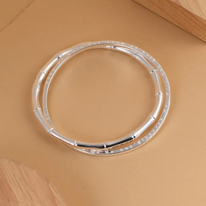 JINLUWANG 999 Fine Silver Sterling Silver Bracelets Women's-5