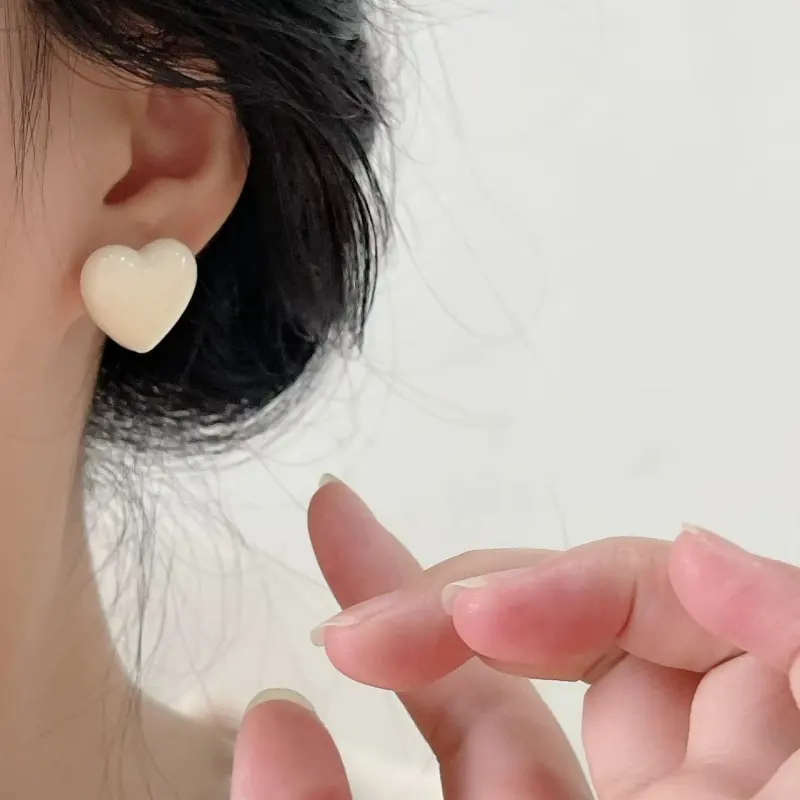 JINLUWANG Resin Stud Earrings Unisex-4