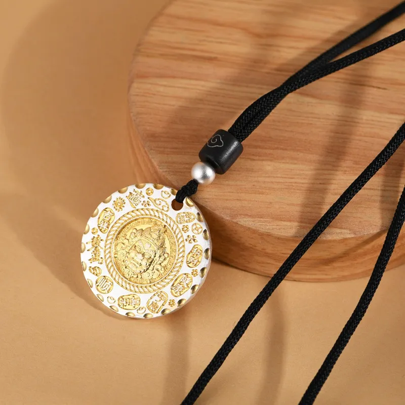 JINLUWANG 999 Fine Silver Pendants Unisex-4