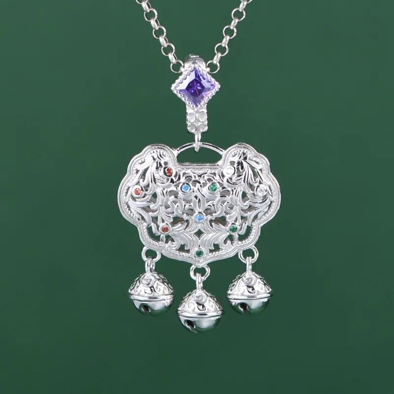 JINLUWANG S925 Silver Necklaces Women's-2