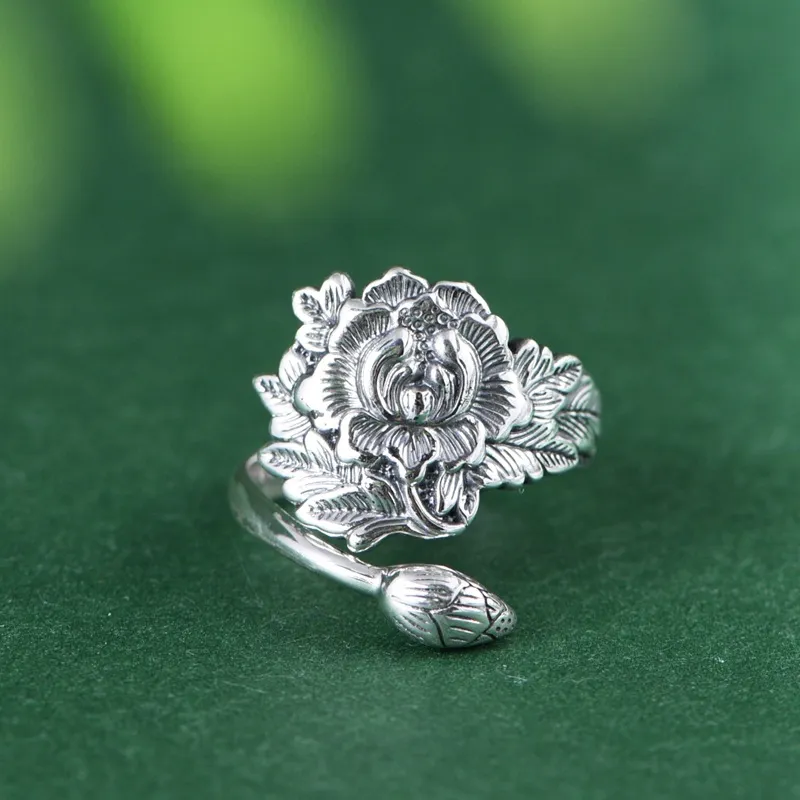 JINLUWANG 990 Silver Rings Women's-1