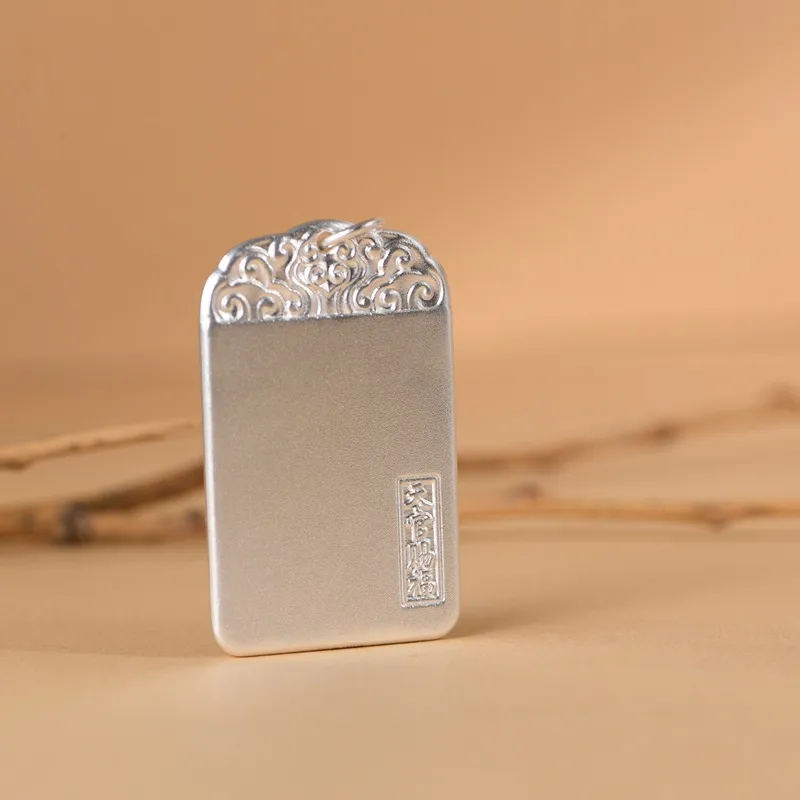 JINLUWANG Foot Silver 990 Pendants Unisex-2