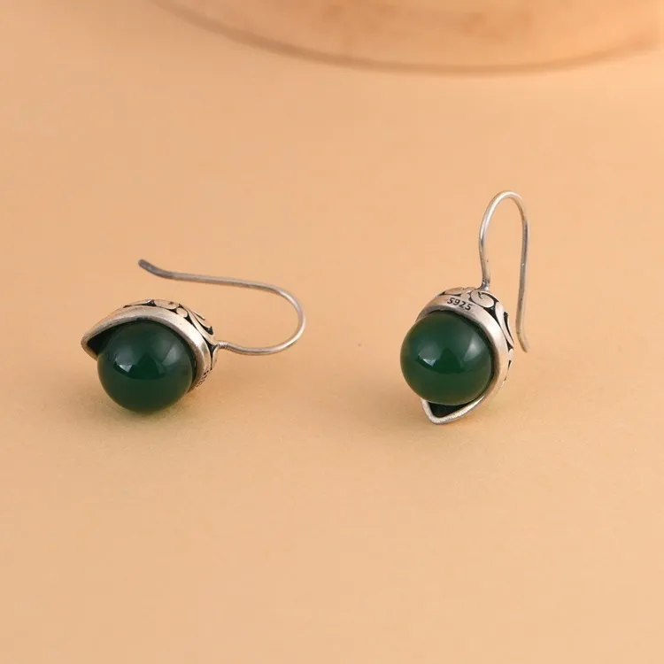 JINLUWANG S925 Silver Earrings Women's-1