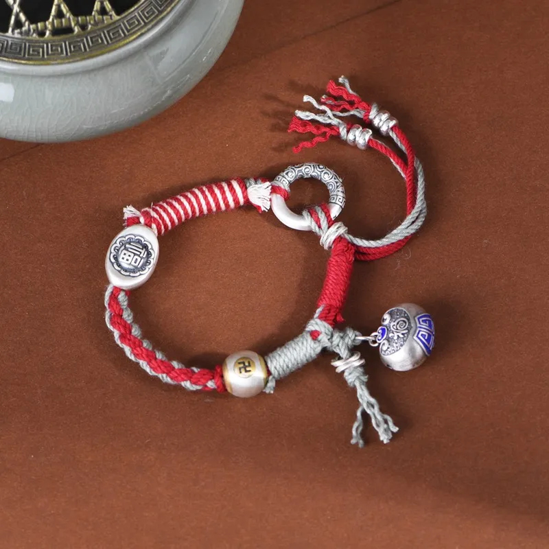 JINLUWANG S925 Silver Bracelets Women's-5