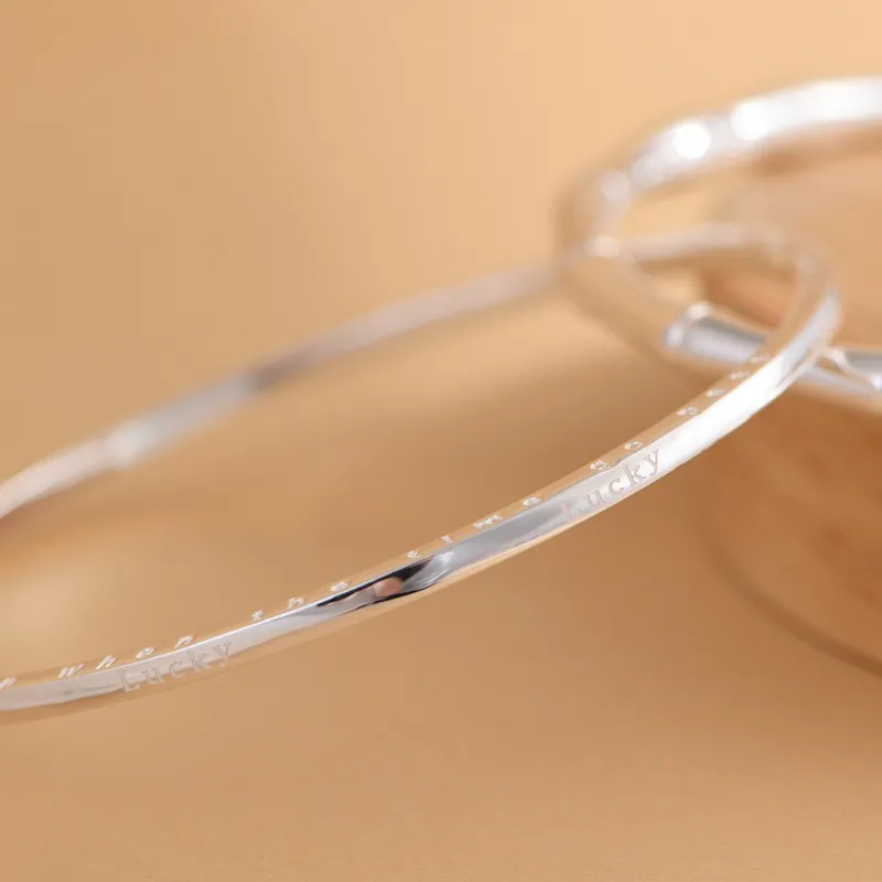 JINLUWANG 999 Fine Silver Sterling Silver Bracelets Women's-3