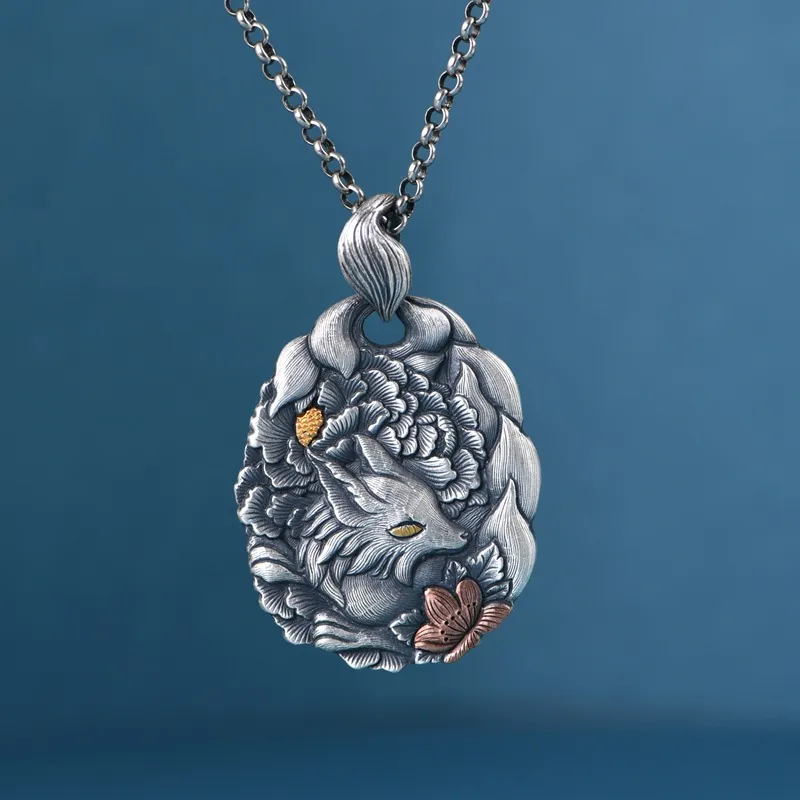 JINLUWANG 999 Fine Silver Necklaces Women's-6
