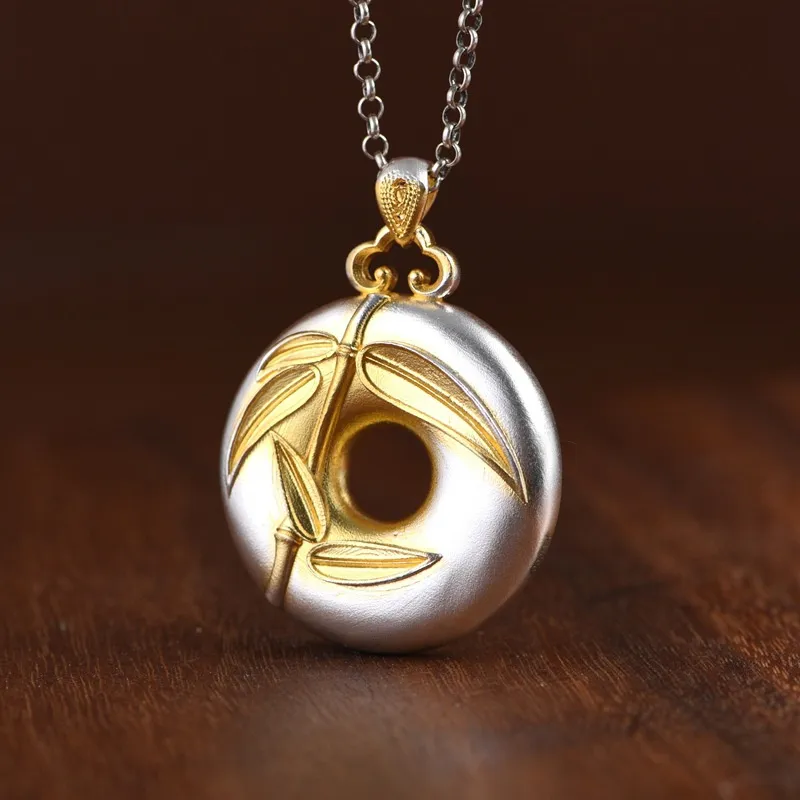JINLUWANG 999 Fine Silver Pendants Women's-1