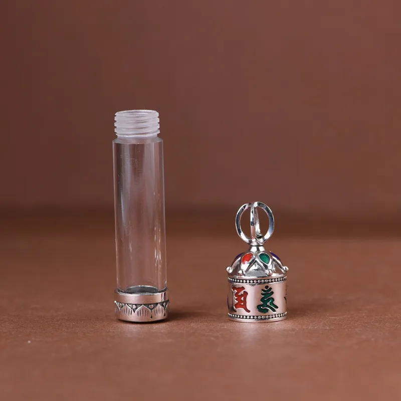 JINLUWANG S925 Silver Acrylic Necklaces Unisex-4