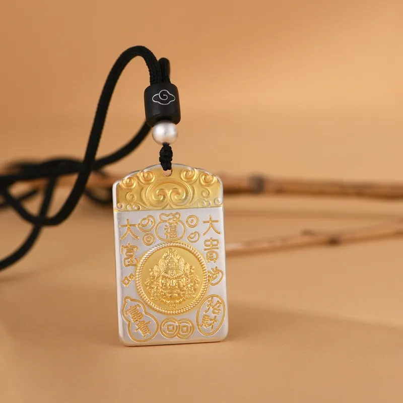 JINLUWANG 999 Fine Silver Pendants Unisex-3