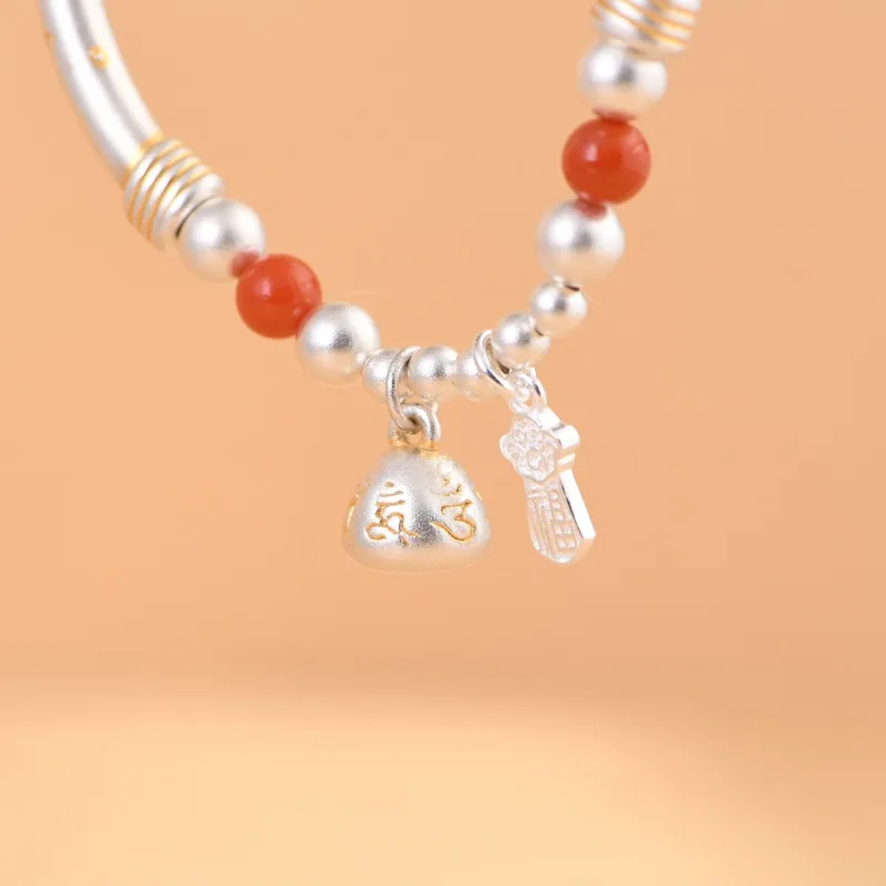 JINLUWANG 999 Fine Silver Bracelets Unisex-4