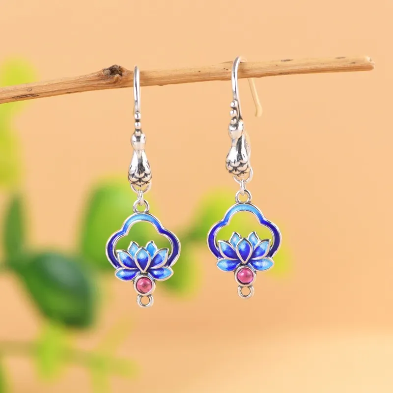 JINLUWANG S925 Silver Earrings Women's-3
