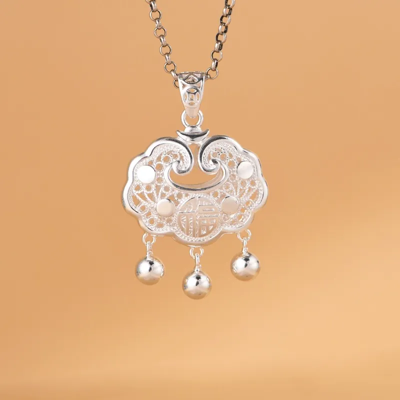 JINLUWANG Foot Silver 990 Pendants Women's-1