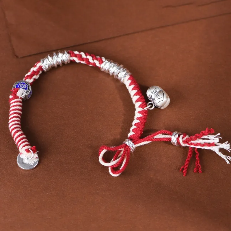 JINLUWANG 990 Silver Bracelets Women's-3