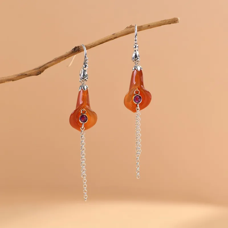 JINLUWANG 925 Sterling Silver Earrings Women's-1
