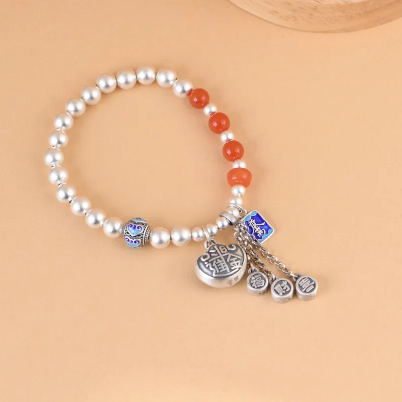 JINLUWANG 999 Fine Silver Bracelets Women's-2
