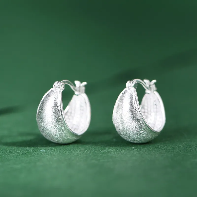 JINLUWANG S925 Silver Earrings Women's-5