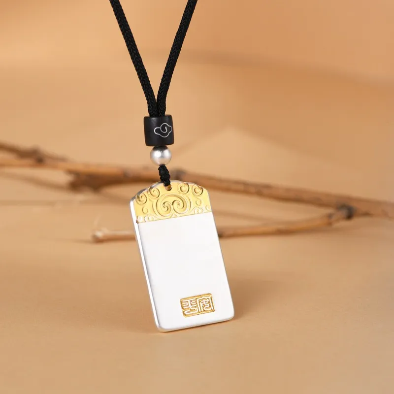 JINLUWANG 999 Fine Silver Pendants Unisex-2