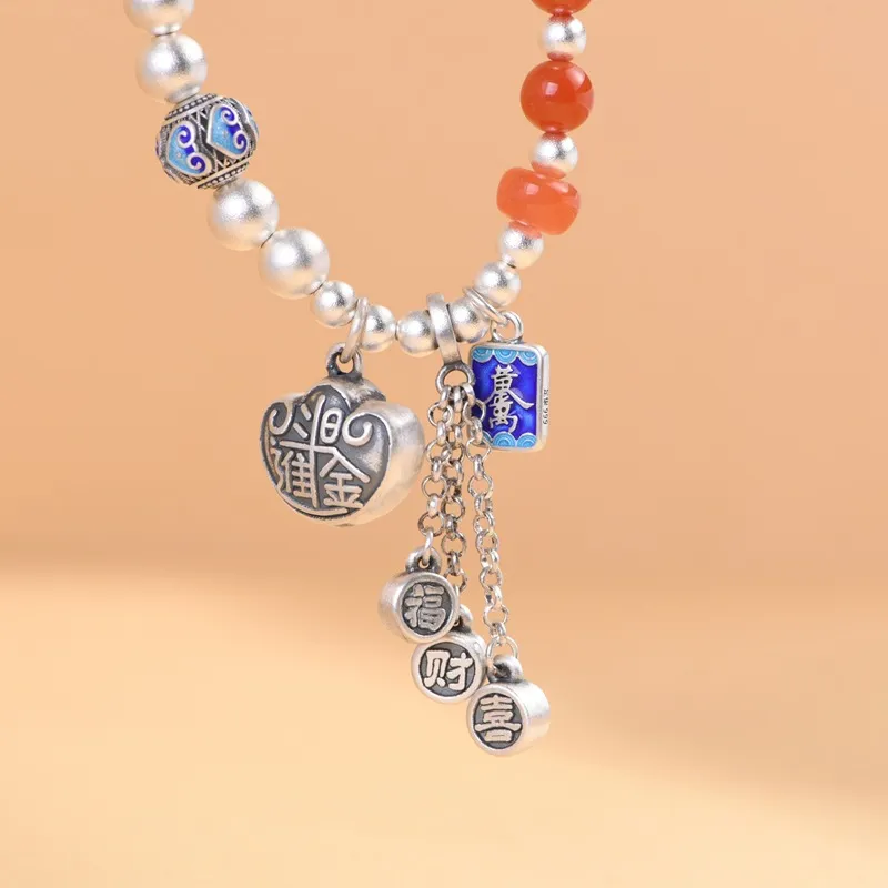 JINLUWANG 999 Fine Silver Bracelets Women's-4