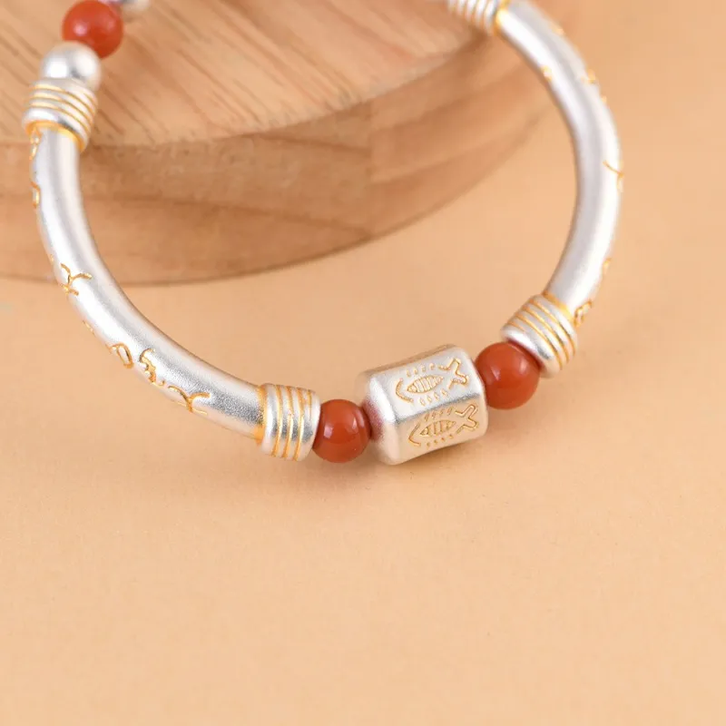 JINLUWANG 999 Fine Silver Bracelets Unisex-3