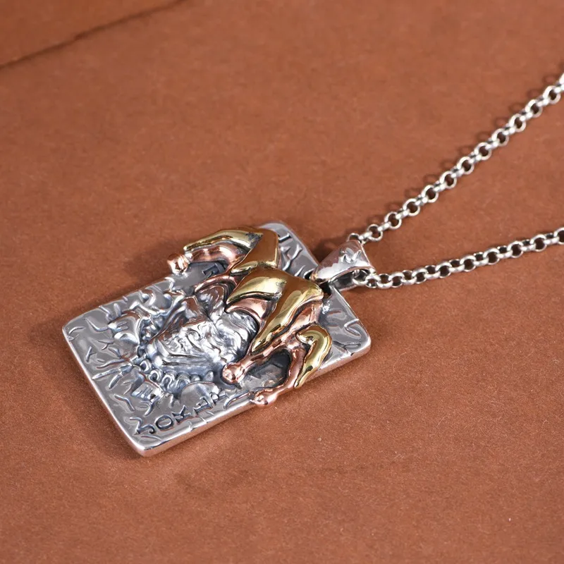 JINLUWANG S925 Silver Necklaces Unisex-4