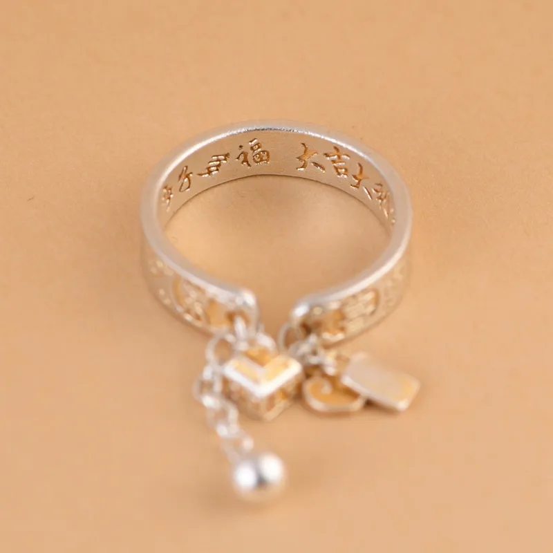 JINLUWANG 999 Fine Silver Rings Women's-4