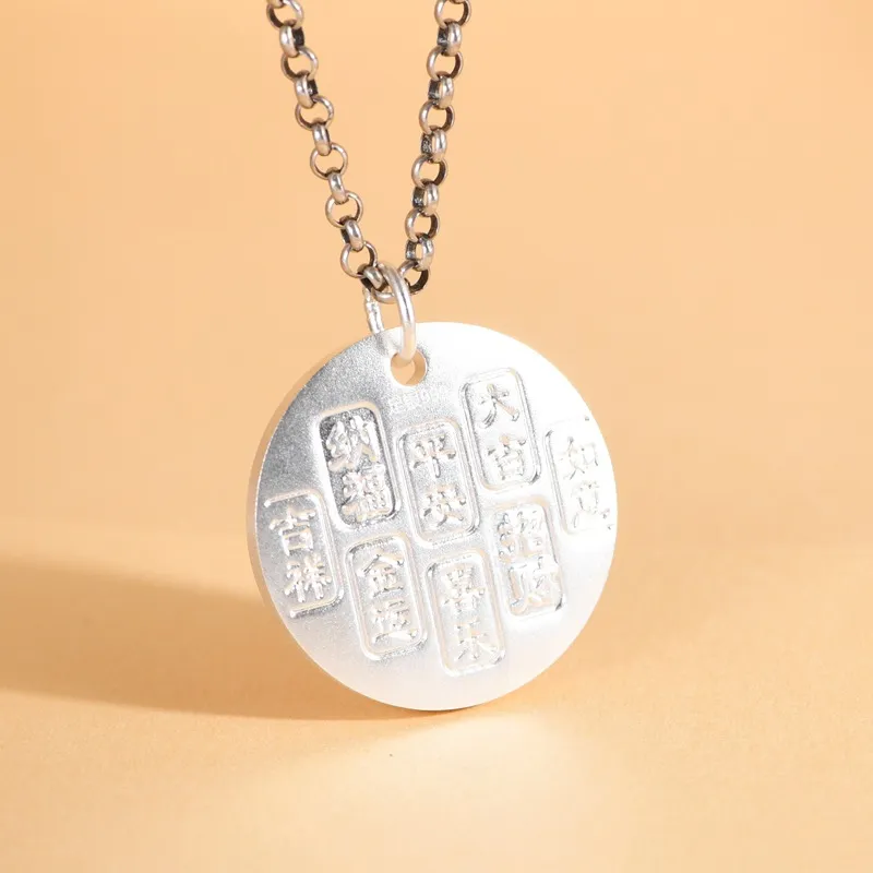 JINLUWANG 999 Fine Silver Pendants Unisex-2