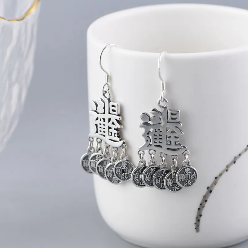 JINLUWANG S925 Silver Earrings Women's-1