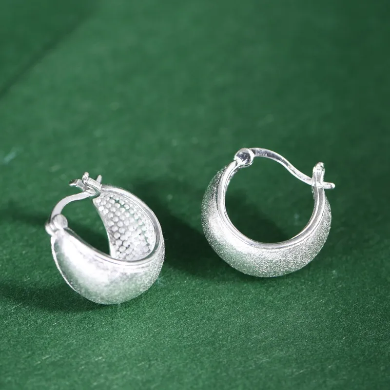 JINLUWANG S925 Silver Earrings Women's-4