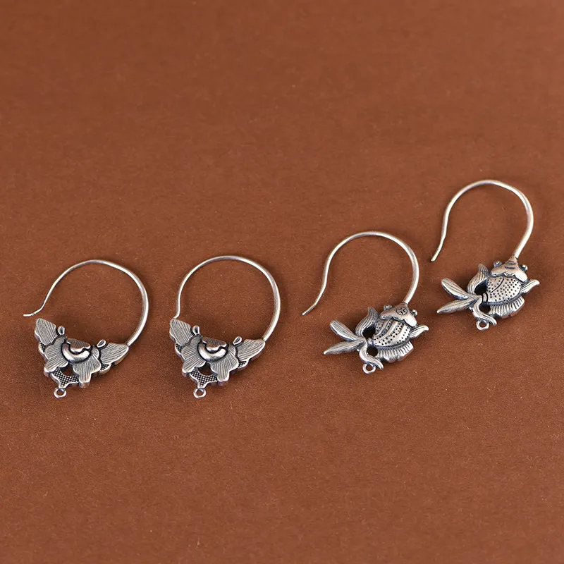 JINLUWANG S925 Silver Earrings Women's-6