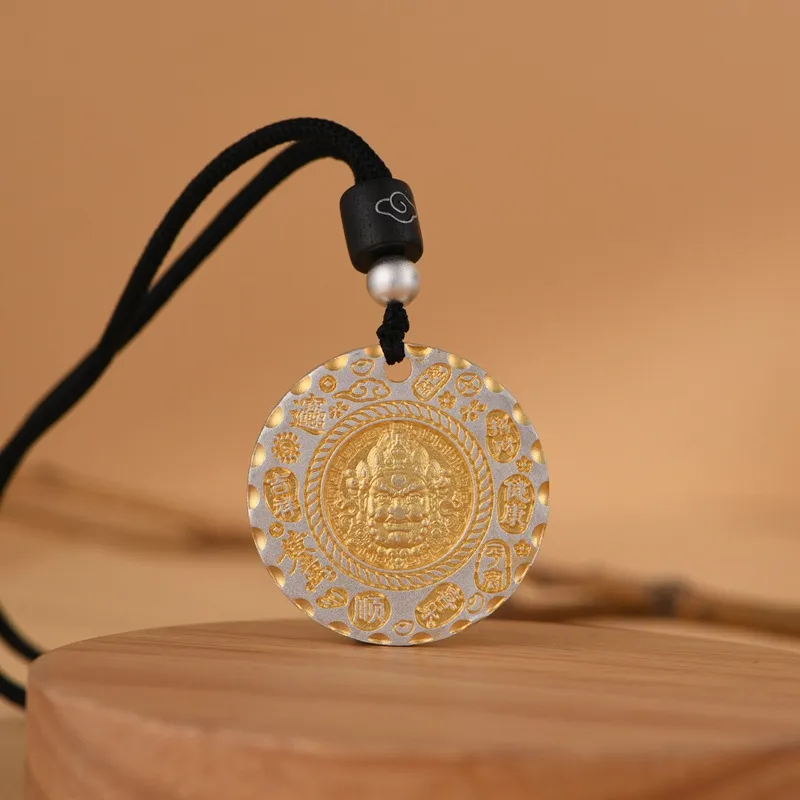 JINLUWANG 999 Fine Silver Pendants Unisex-2