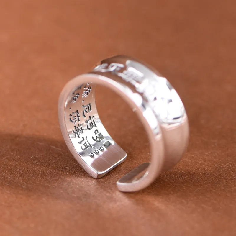 JINLUWANG 990 Fine Silver Rings Women's-4