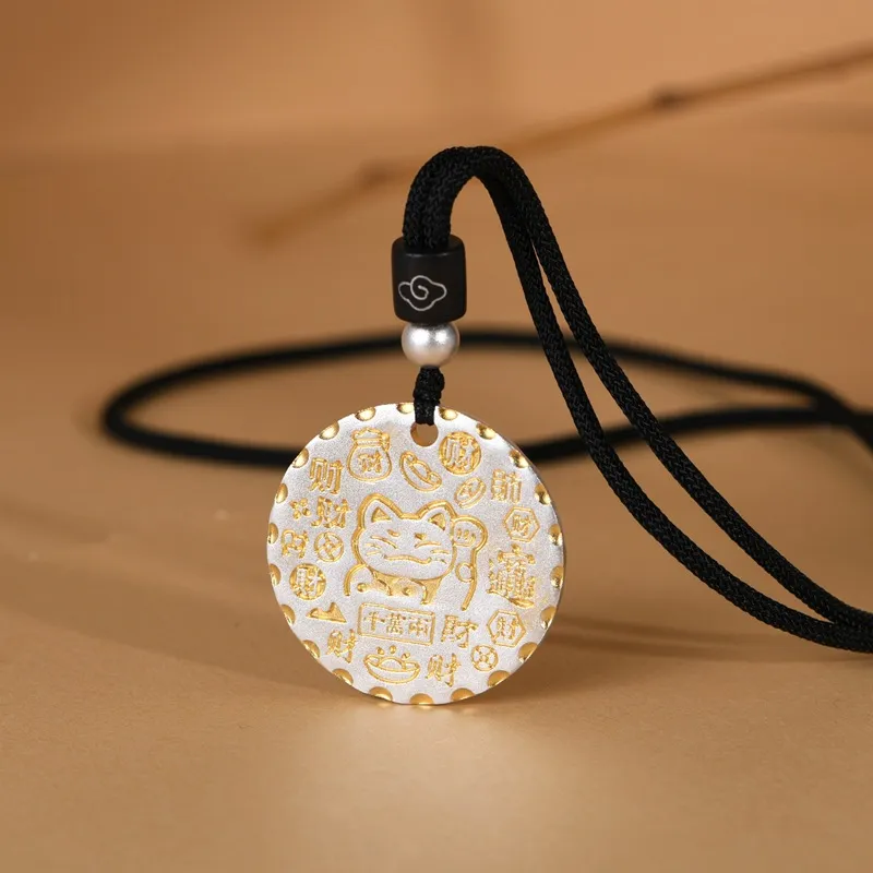JINLUWANG 999 Fine Silver Pendants Unisex-1