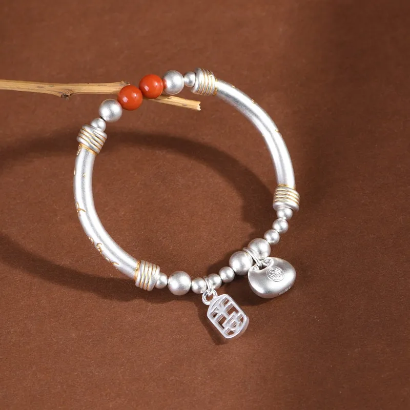 JINLUWANG 999 Fine Silver Bracelets Women's-4