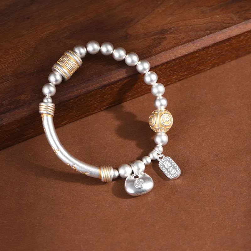 JINLUWANG 999 Fine Silver Bracelets Unisex-2