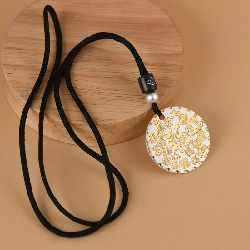 JINLUWANG 999 Fine Silver Necklaces Unisex-3