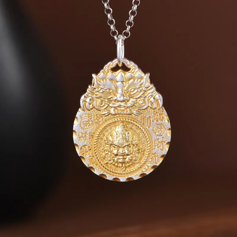 JINLUWANG 999 Fine Silver Pendants Unisex-1