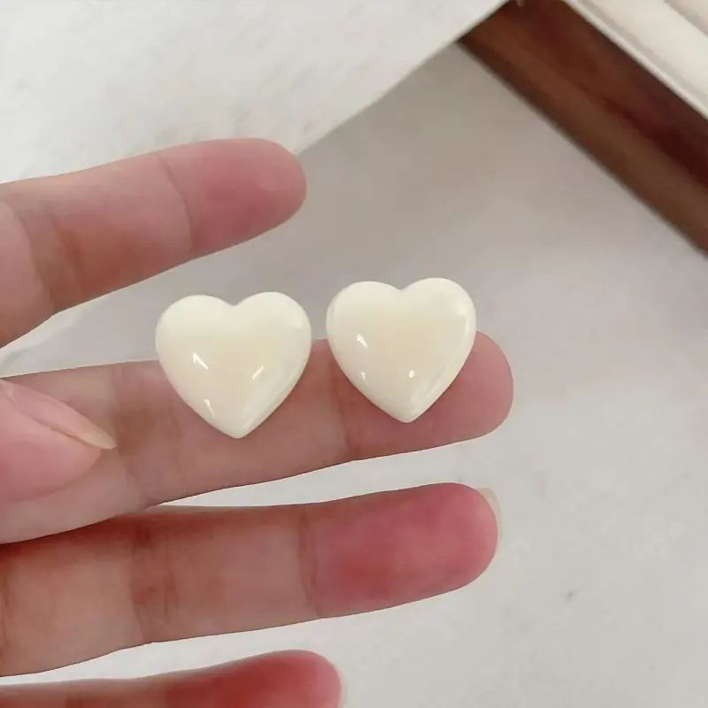 JINLUWANG Resin Stud Earrings Unisex-3