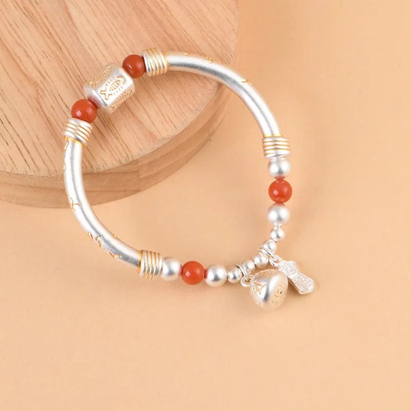 JINLUWANG 999 Fine Silver Bracelets Unisex-2