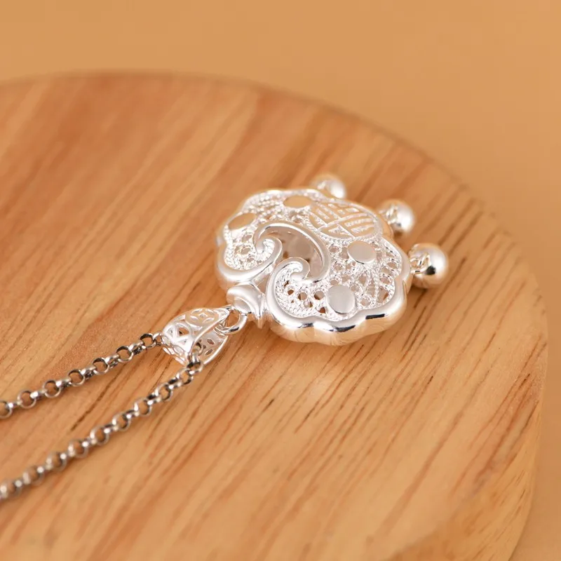 JINLUWANG Foot Silver 990 Pendants Women's-4