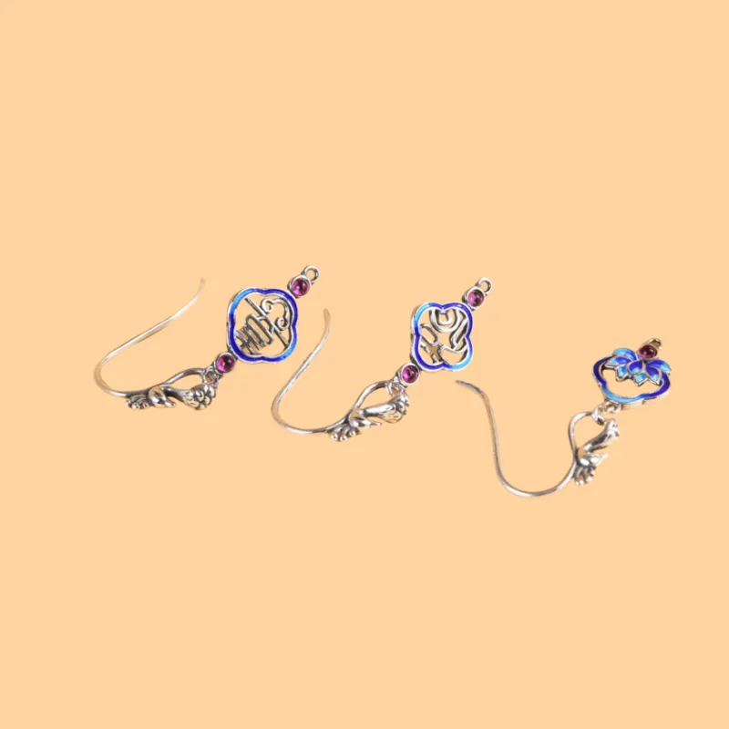 JINLUWANG S925 Silver Earrings Women's-1