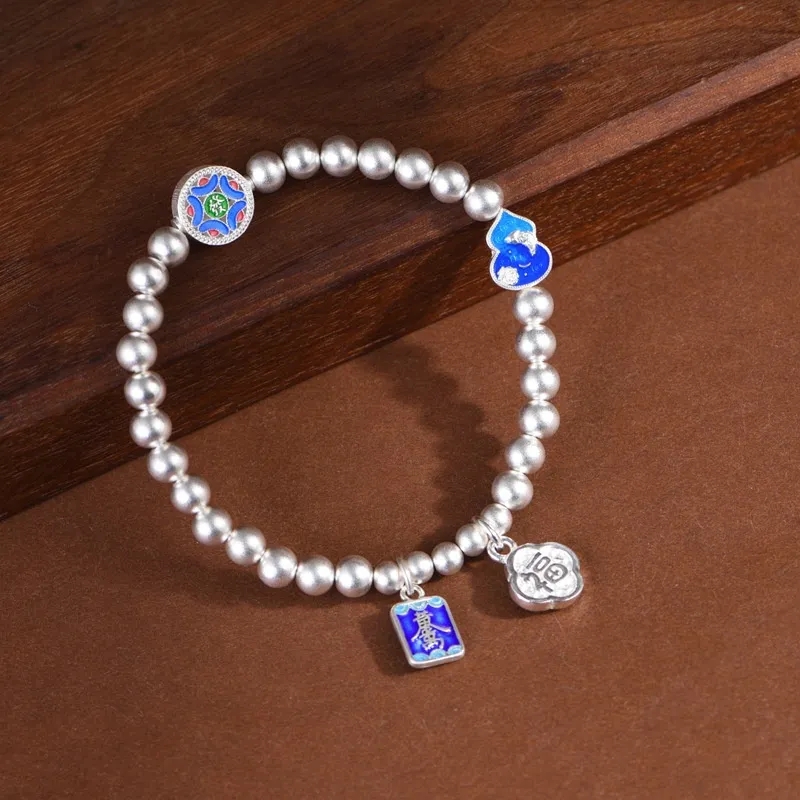 JINLUWANG 999 Fine Silver Bracelets Women's-3