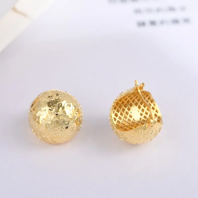JINLUWANG S925 Silver plated Gold Earrings Women's-2
