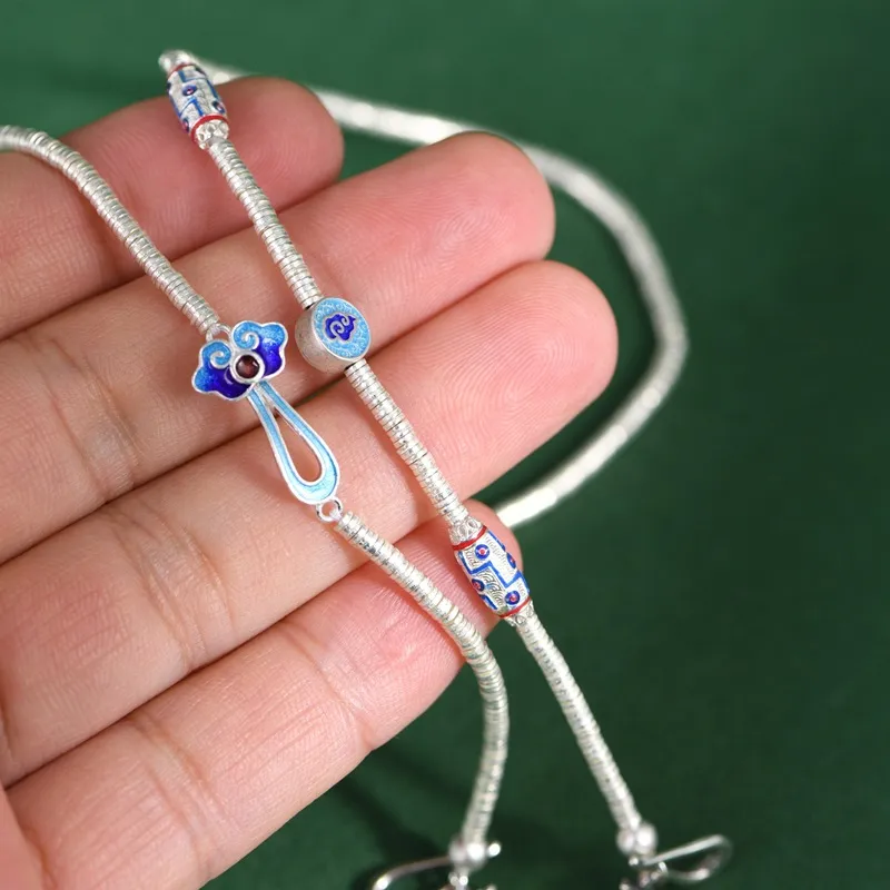 JINLUWANG 925 Sterling Silver Necklaces Women's-4