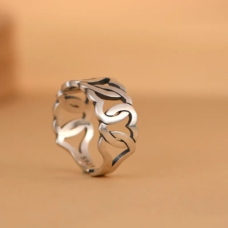 JINLUWANG S925 Silver Rings Women's-3